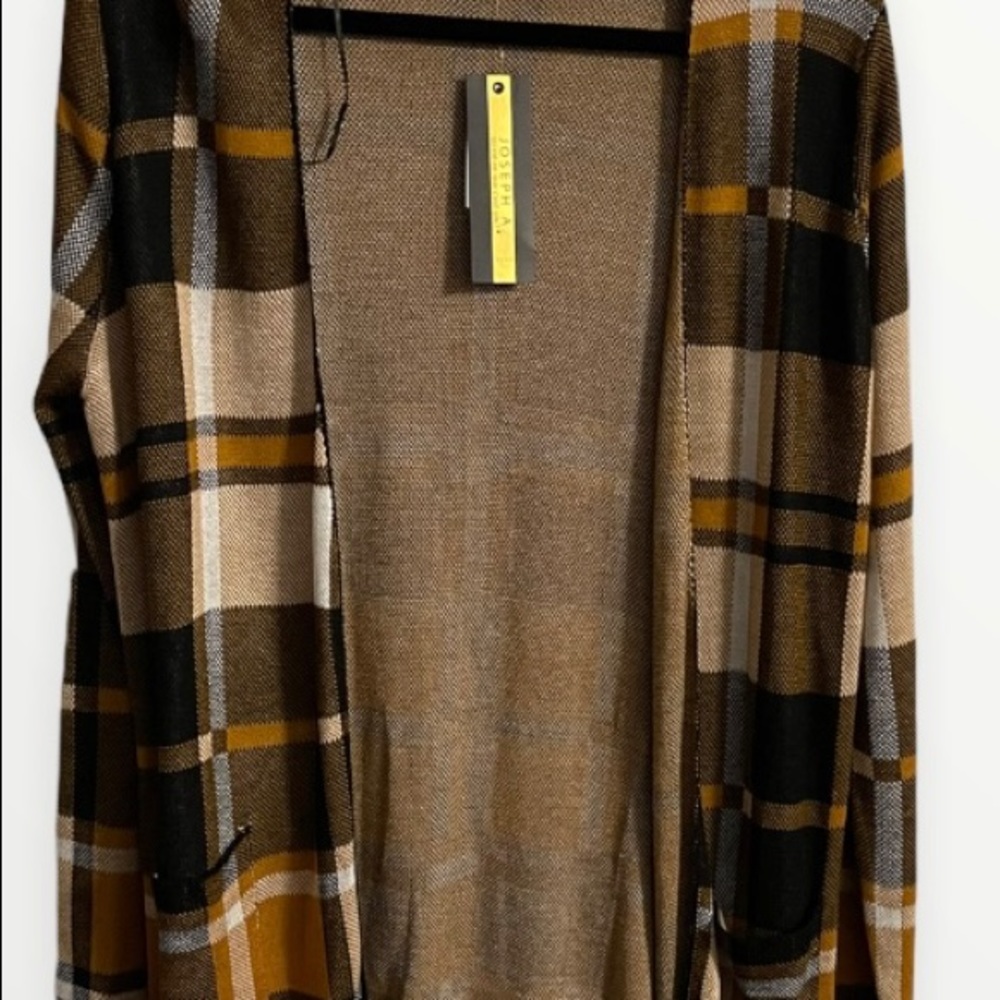 Joseph A Lightweight Women’sCardigan SZ Medium Color Ginger Combo Rn# 125019 NWT